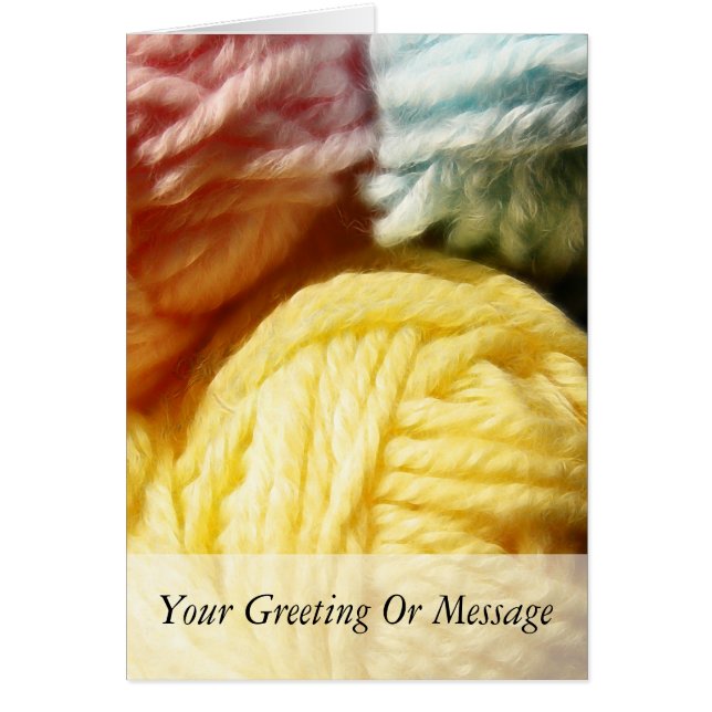 Weiche Bälle des Garns (Vorne)