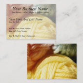 Weiche Bälle des Garns Visitenkarte (Vorne/Hinten)