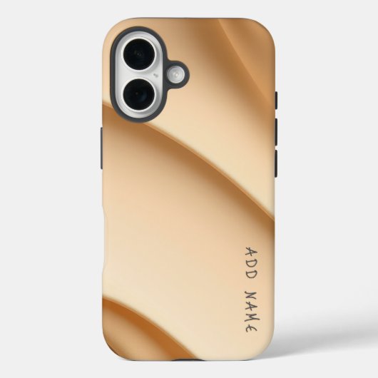 Weiche, beige Abstrakte Waves Case-Mate iPhone Hülle (Rückseite)