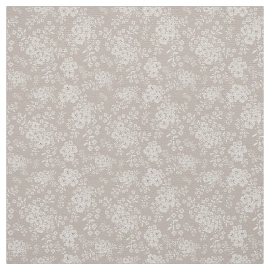 Weiche, beige Wildblumen blühen Stoff (Muster)