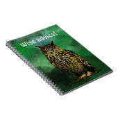 Weiche Beratung Owl Notebook Notizblock (Rechte Seite)