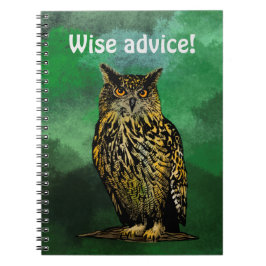 Weiche Beratung Owl Notebook Notizblock