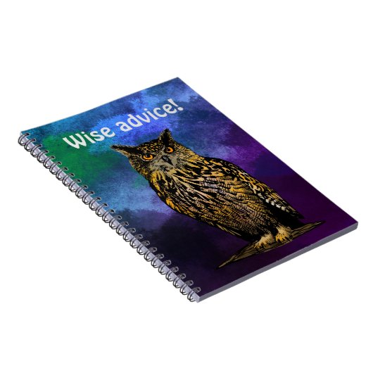 Weiche Beratung Owl Notebook Notizblock (Rechte Seite)