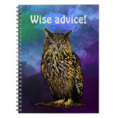 Weiche Beratung Owl Notebook Notizblock (Vorderseite)