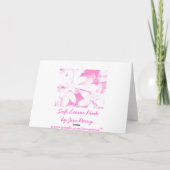 Weiche Blätter Rosa Vordergrundtext "Muttertag" Karte (Rückseite)