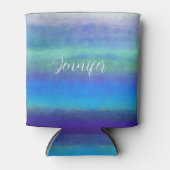 Weiche Blau- und Grüntöne Dosenkühler (Vorderseite)