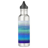 Weiche Blau- und Grüntöne Edelstahlflasche (Links)