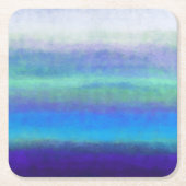 Weiche Blau- und Grüntöne Rechteckiger Pappuntersetzer (Vorderseite)