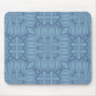 Weiche blaue Linienzeichnung #3 Mousepad