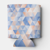 Weiche blaue Orangendreiecke Dosenkühler (Rückseite)