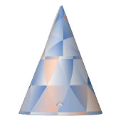 Weiche blaue Orangendreiecke Partyhütchen (Links)