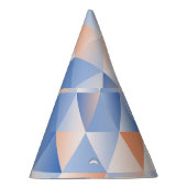 Weiche blaue Orangendreiecke Partyhütchen (Rechts)