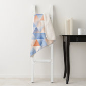 Weiche blaue Orangendreiecke Sherpadecke (Beispiel)