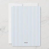 Weiche blaue Streifen Frohe Weihnachten Flache Fot (Rückseite)