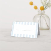 Weiche blaue Streifen Platzkarte (Vorderseite)