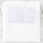 Weiche blaue Tönungs-Eberesche Rechteckiger Aufkleber (Tasche)