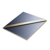 Weiche blaue und goldene Keramik Tile Fliese (Seite)