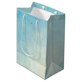Weiche blaue und Rose-Aquarelltasche Mittlere Geschenktüte
