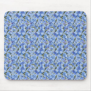Weiche blaue Vergissmeinnicht-Blüten Mousepad
