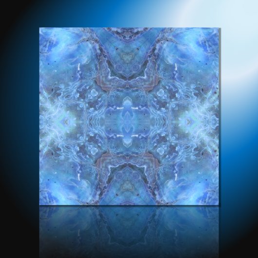 Weiche Blues Waves & Curves Fliese