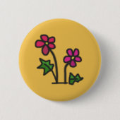 Weiche Blume Button (Vorderseite)