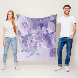 Weiche Blume Fleecedecke