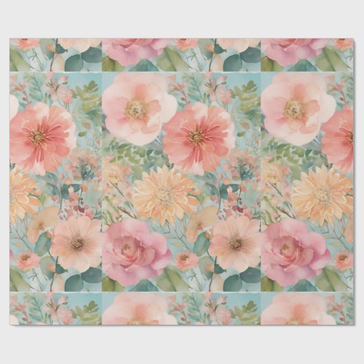 weiche Blume Geschenkpapier (Flach)