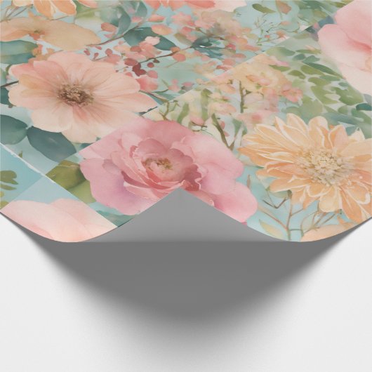 weiche Blume Geschenkpapier (Ecke)