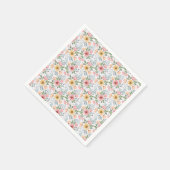 Weiche Blume Muster Napkins Serviette (Ecke)