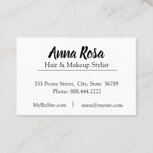 *~* Weiche Blume Türkisblau Blauer Diamant Visitenkarte (Rückseite)