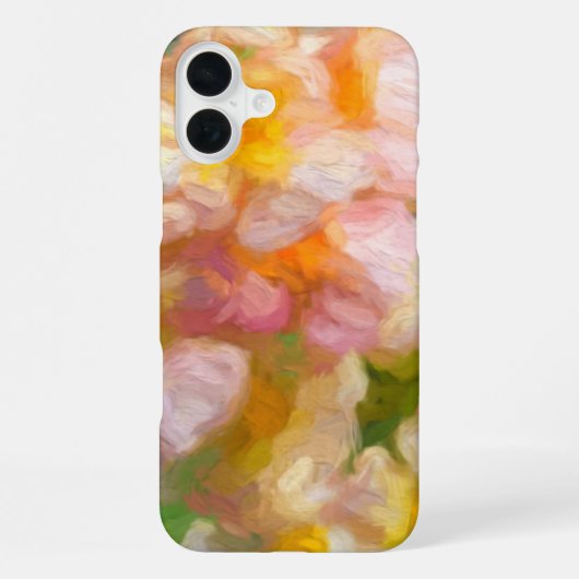 Weiche Blumen Gemalte Abstrakt iPhone Hülle (Rückseite)