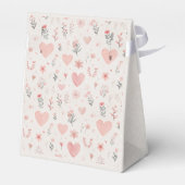 Weiche Blumen-Herzen-Geschenkbox Geschenkschachtel (Rückseite)