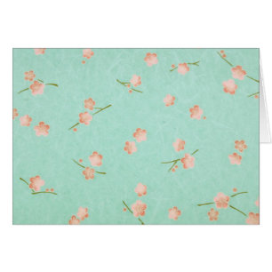 Weiche Blumenblätter Pfirsich u. Aqua