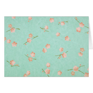 Weiche Blumenblätter Pfirsich u. Aqua