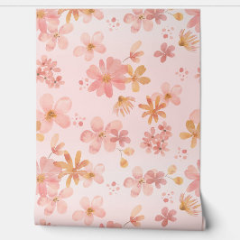 Weiche Blumenblüten Wandverkleidung | Tapete