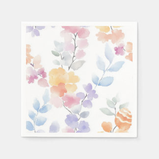 Weiche Blumenpasten Serviette