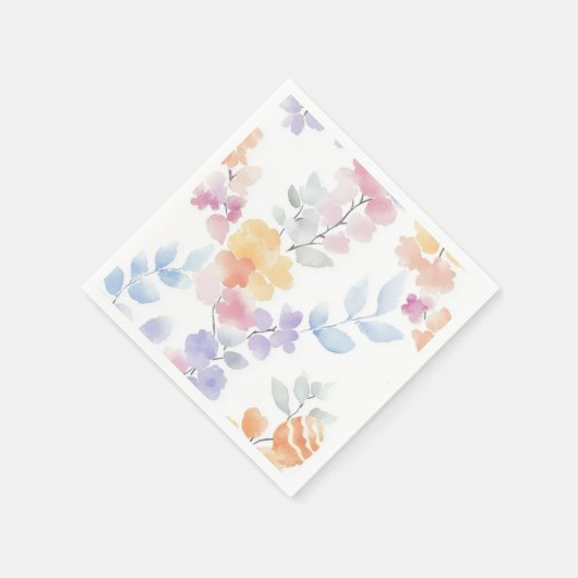 Weiche Blumenpasten Serviette (Ecke)