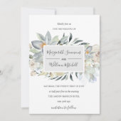 Weiche Blumenstruktur Wasserfarbe Save The Date (Vorderseite)