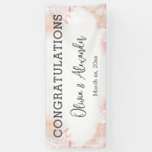 Weiche Blush Blues Blues Hochzeitsbanner Banner (Vertikal)