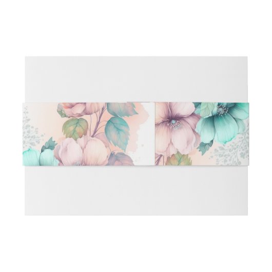 weiche Blüte Einladungsbanderole (Rückseitenbeispiel)