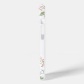 Weiche Blüte mit Blätter und Blume aus Tiny Buddin Case-Mate iPhone Hülle (Rückseite / Links)