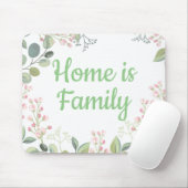 Weiche Blüte mit Blätter und Blume aus Tiny Buddin Mousepad (Mit Mouse)