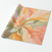 Weiche Blüten-Abstrakt-Platzmatte Geschenkpapier (Ungerollt)