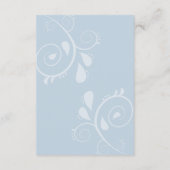 Weiche Blüten und Lavendel-Mist-Hochzeit Begleitkarte (Rückseite)