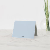 Weiche Blüten und Lavendel-Mist-Hochzeit Dankeskarte (Rückseite)