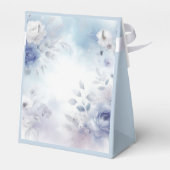 Weiche Blüten und Lavendel-Mist-Hochzeit Geschenkschachtel (Rückseite)