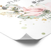 Weiche Blütenblume Teilen Sie die Liebe auf Ihren  Poster (Ecke)