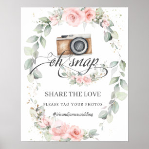 Weiche Blütenblume Teilen Sie die Liebe auf Ihren Poster