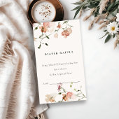 Weiche Blütenblütenblütenspülung Kinderdusche Begleitkarte