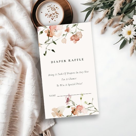 Weiche Blütenblütenblütenspülung Kinderdusche Begleitkarte